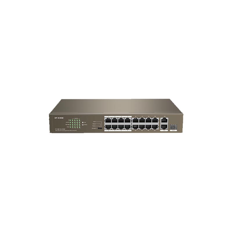 IP-COM 16FE+2GE/1SFP Unmanaged Switch With 16-Port PoE - Buineshop